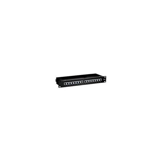 equip Patch panel CAT 6e STP black 1U 19 16 326416