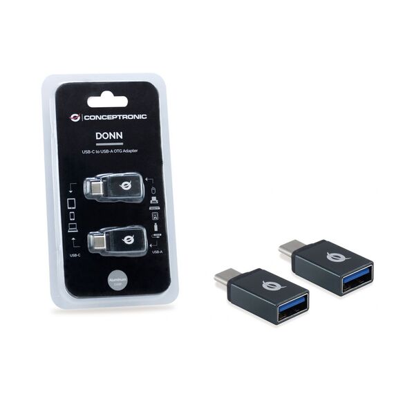 DONN03G USB-C to USB-A OTG Adapter 2-Pack
