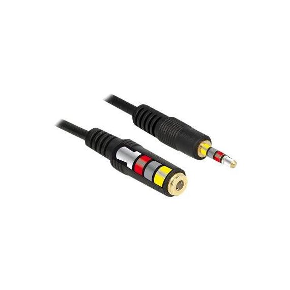DeLOCK Headset extension cable 4pole mini jack (M) 2m 84667