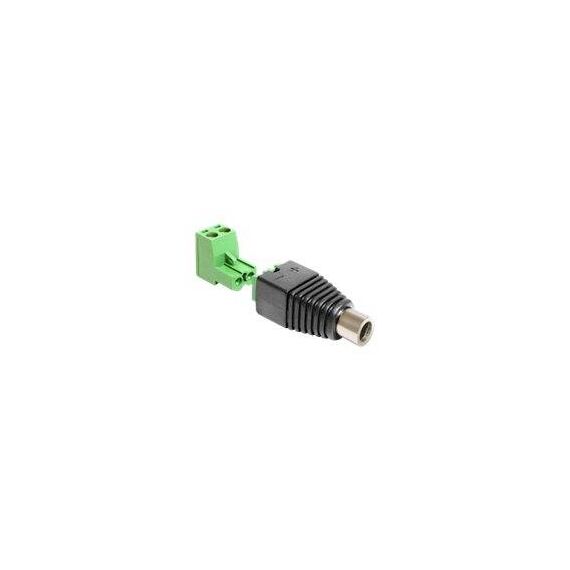 DeLOCK Power adapter 2 pin terminal block (F) to DC jack 65486