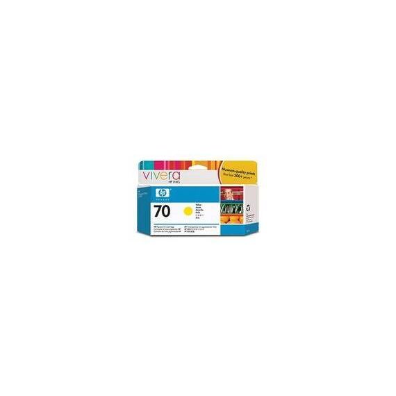 HP 70 130 ml yellow original DesignJet ink cartridge  C9454A