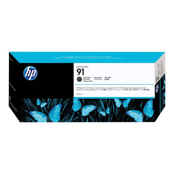HP 91 775 ml matte black original DesignJet ink C9464A