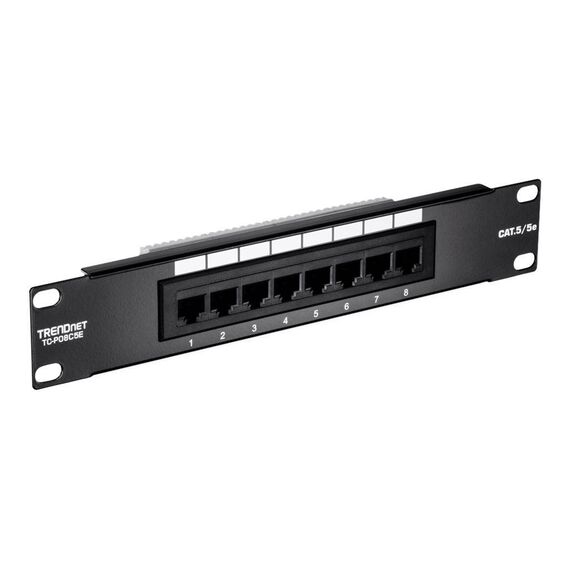 TRENDnet Patch panel CAT 5e UTP RJ45 X 8 TC-P08C5E