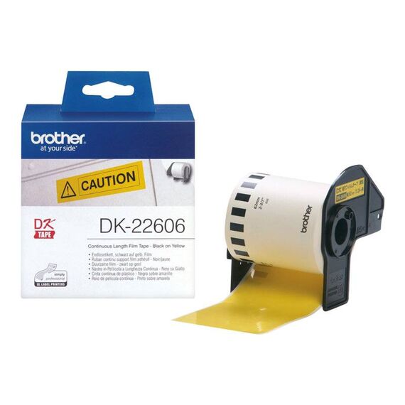 Brother DK22606 Yellow Roll (6.2 cm x 15.2 m) film for DK22606