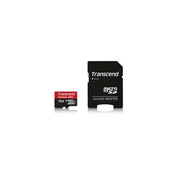 Transcend Premium Flash memory card (microSDHC to SD TS16GUSDU1