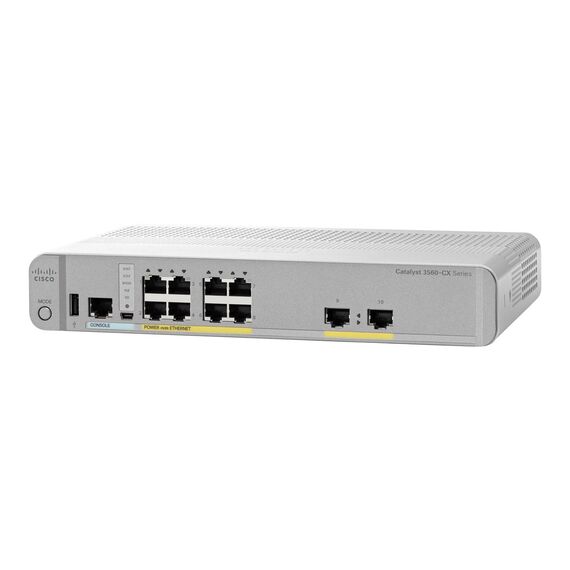 Cisco Catalyst 3560CX8PT-S Switch Managed 10 WS-C3560CX-8PT-S