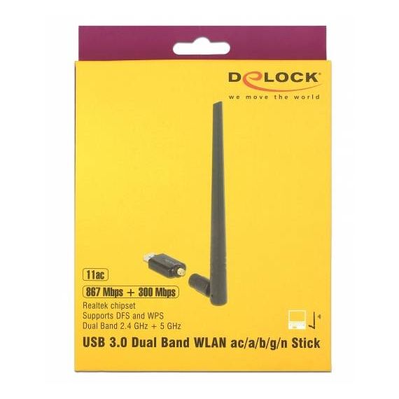 DeLock USB 3.0 Dual Band WLAN acabgn Stick Network 12535