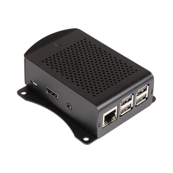Raspberry Pi CASE PI 3B ALU BLACK RBALUCASE+06