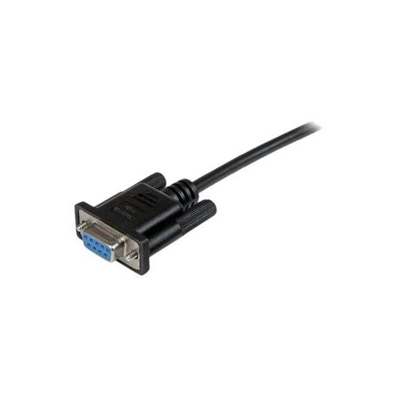 StarTech.com 2m Black DB9 RS232 Serial Null Modem SCNM9FF2MBK