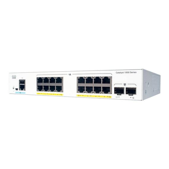 Cisco Catalyst 100016P-2G-L Switch Managed 16 x C1000-16P-2G-L