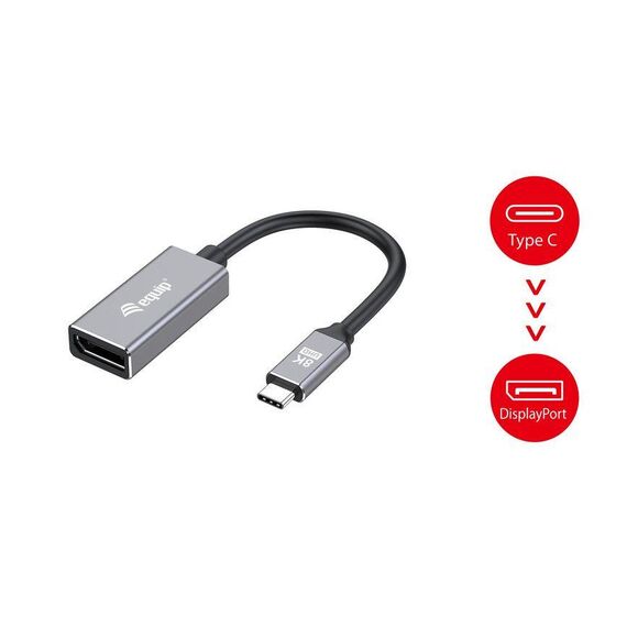 Equip USB-C to DisplayPort 1.4 Adapter, 8K 30Hz 133493