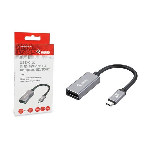 Equip USB-C to DisplayPort 1.4 Adapter, 8K 30Hz 133493