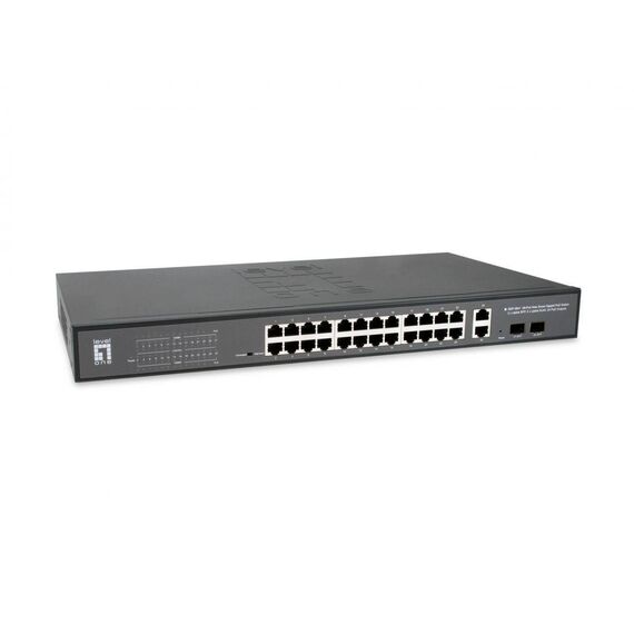 LevelOne 28-Port Web Smart Gigabit PoE Switch GEP-2841