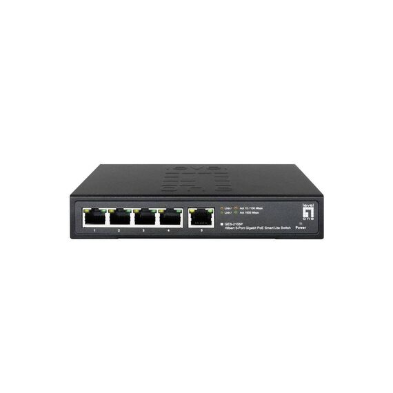 LevelOne Hilbert 5Port Gigabit PoE Smart Lite GES-2105P
