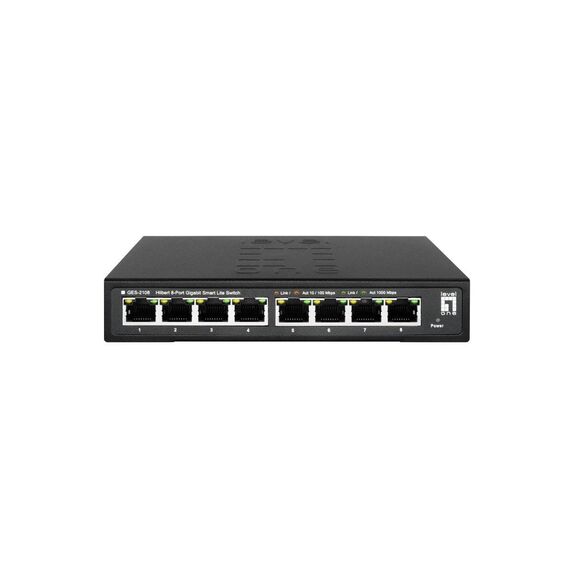 LevelOne Hilbert 8Port Gigabit Smart Lite Switch GES-2108
