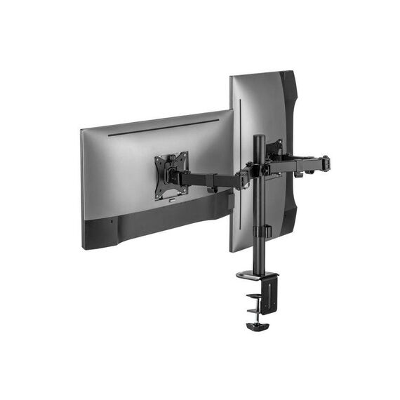 equip 17"-32" Articulating Dual Monitor Desk Mount Bracket 650157