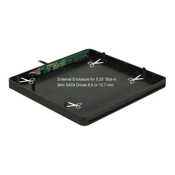 DeLOCK 5.25 External Enclosure Slotin Slim SATA > USB 42604