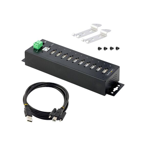StarTech.com 10Port Industrial USB 2.0 USB210AIND-USB-A-HUB