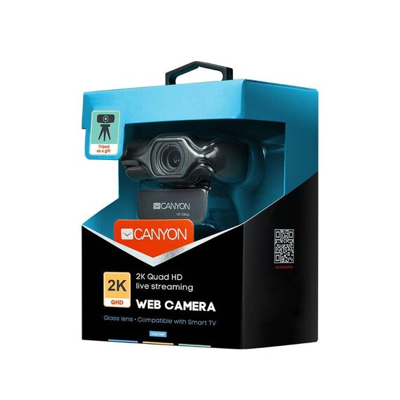 Canyon C6 Webcam colour 3.2 MP 2560 x 1440 2K audio CNSCWC6N