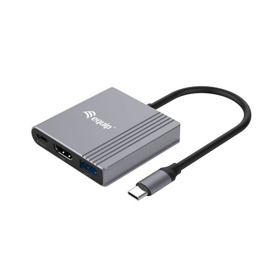 Equip 3 in 1 USBC to HDMI USB-A USB PD Adapter. USB 133488