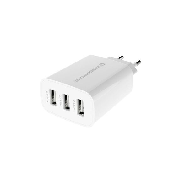 Conceptronic 3-Port 30W USB Charger, USB-A x 3 ALTHEA13W