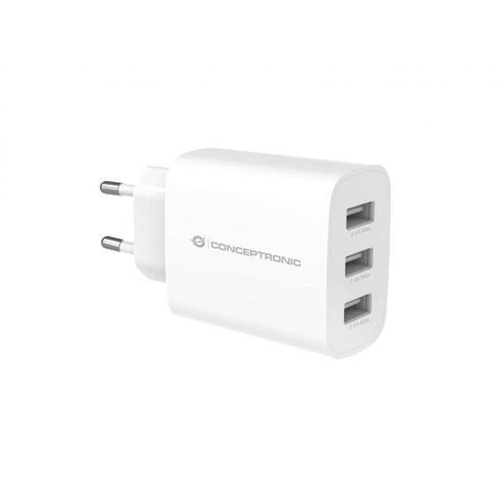 Conceptronic 3-Port 30W USB Charger, USB-A x 3 ALTHEA13W