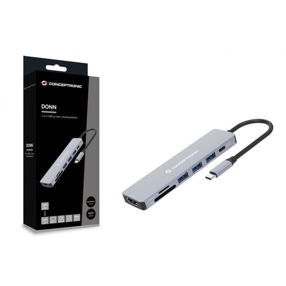 Conceptronic 7-in-1 USB 3.2 Gen 1 Docking Station DONN19G