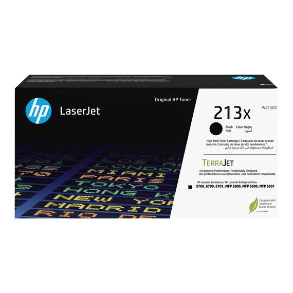 HP 213X High Yield black original LaserJet toner W2130X