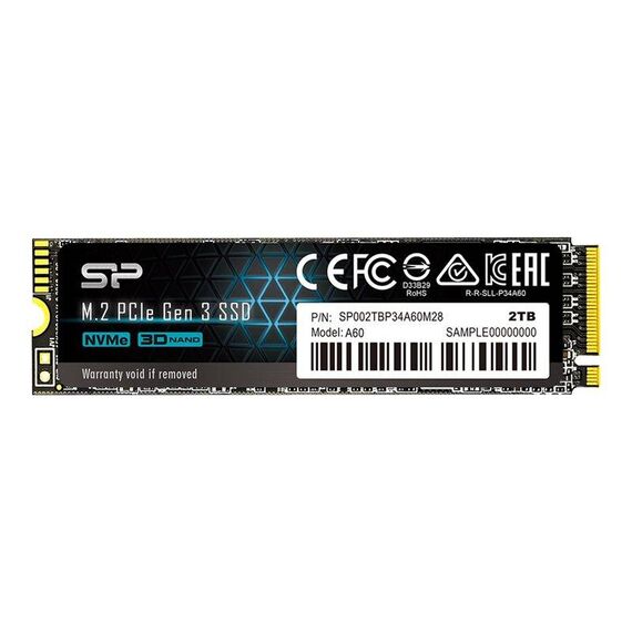 SILICON POWER A60 SSD 2 TB internal M.2 2280 SP002TBP34A60M28