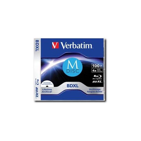 Verbatim MDisc BDR XL 100 GB 4x ink jet printable 43834