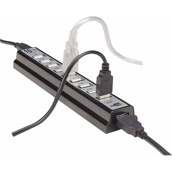 Manhattan USBA 10Port Desktop Hub 161572
