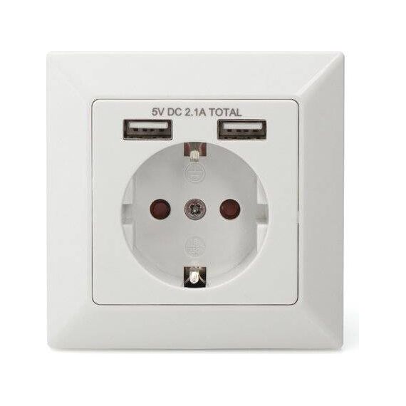 Digitus Socket with 2 USB ports Power adapter DA70613