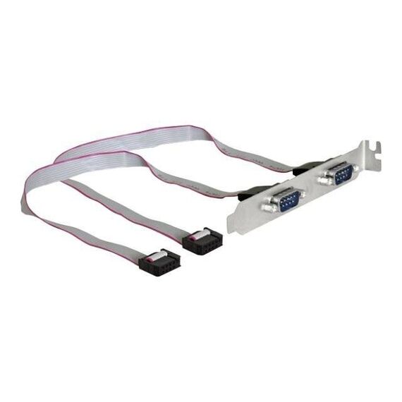 DeLOCK Slotbracket > 2x serial Serial panel 89083