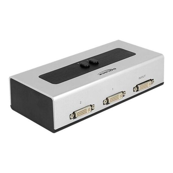 DeLock Switch DVI 2 port manual bidirectional Monitor 87664
