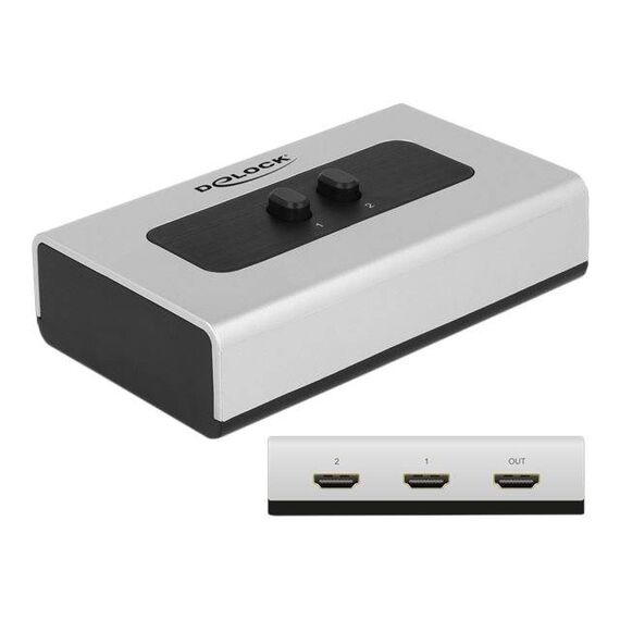 DeLock Switch HDMI 2 port manual Videoaudio switch 2 x 87663