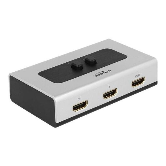 DeLock Switch HDMI 2 port manual Videoaudio switch 2 x 87663