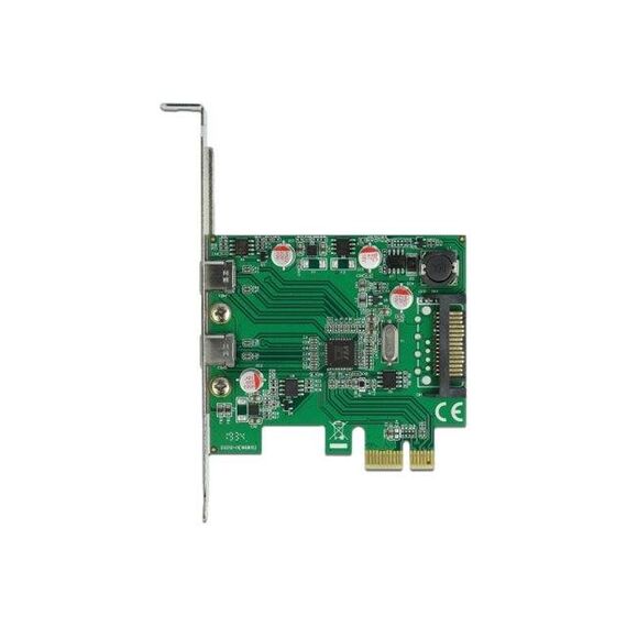 DeLock USB adapter PCIe 2.0 low profile USBC 3.2 Gen 1 x 90493