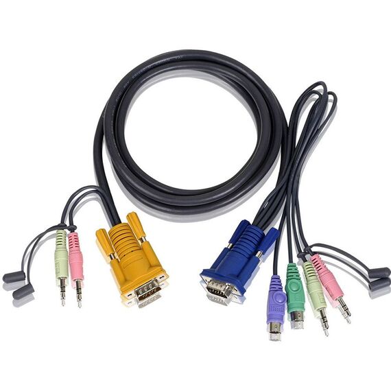 ATEN 2L5302P Keyboard mouse video audio cable 2L5302P