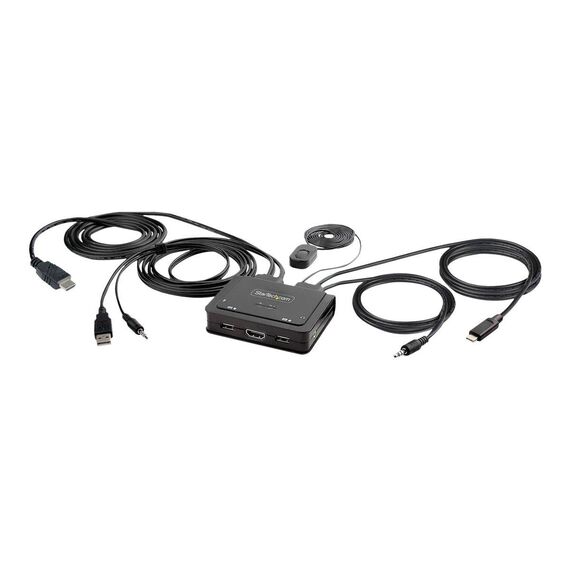 StarTech.com 2-Port KVM switch C2H46UACCBLKVM