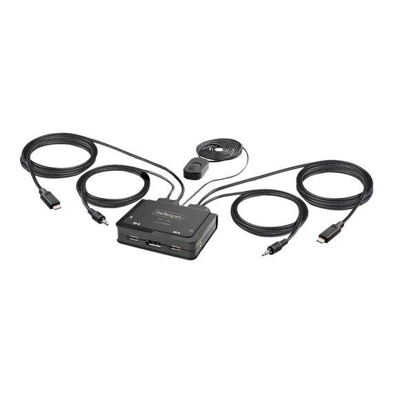 StarTech.com 2Port USBC Cable KVM Switch C2D46UC2CBLKVM
