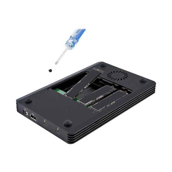 StarTech.com 4 Bay Thunderbolt 3 NVMe Enclosure M2E4BTB3