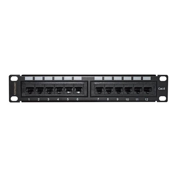 Intellinet Patch Panel, Cat6, 10, UTP, 1U, 12Port 720748