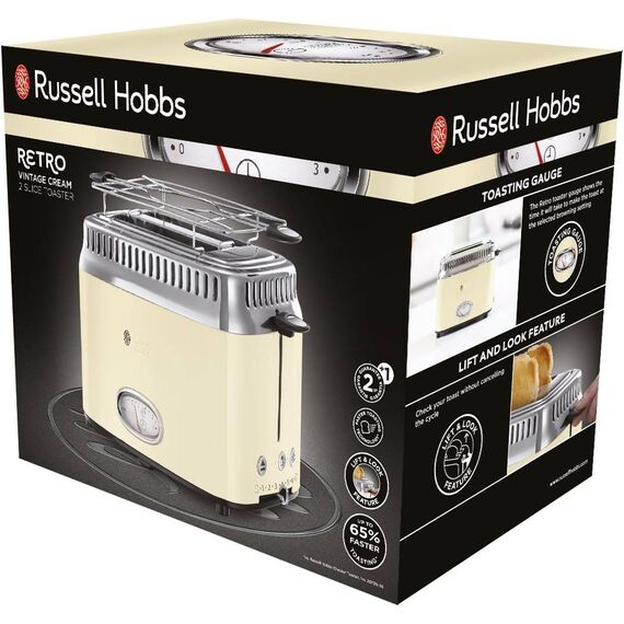 Russell Hobbs Retro 2168256 Vintage Toaster 2 slice 2 2168256