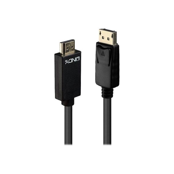 Lindy Video audio cable DisplayPort (M) to HDMI (M) 1 m 36921