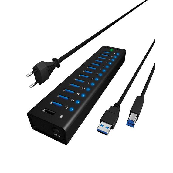 RaidSonic ICY BOX IBAC6113 Hub 13 x SuperSpeed USB IBAC6113