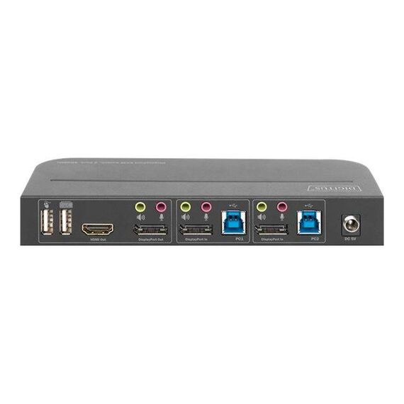 DIGITUS DS12850 KVM audio USB switch 2 x KVM audio DS12850