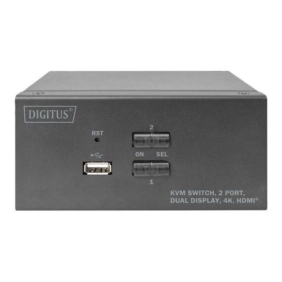 DIGITUS DS12860 KVM audio USB switch 2 x KVM audio DS12860
