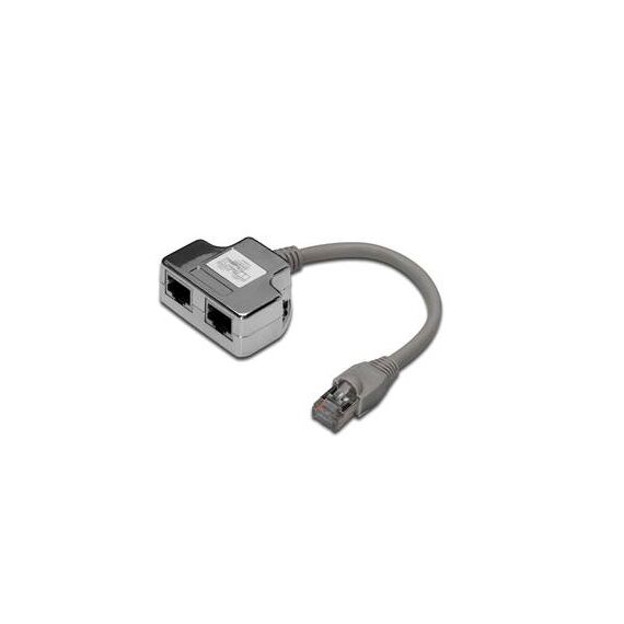 DIGITUS Network splitter RJ45 (M) to RJ45 (F) 19 cm DN93904