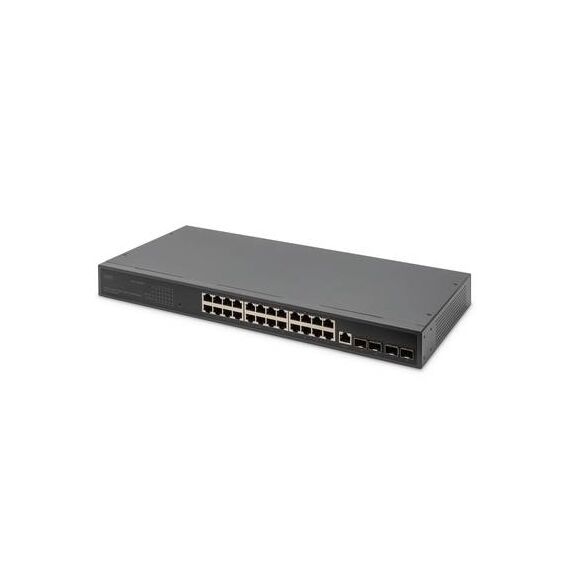 Digitus 24 Port 101001000 + 4SFP+ UPLINK Switch, 19, DN80223