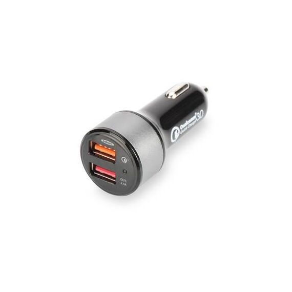Ednet Car power adapter QC 3.0 2 output connectors (USB) 84103